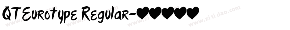 QTEurotype Regular字体转换